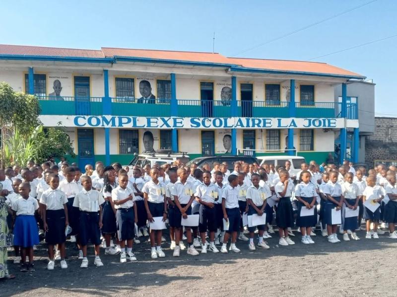 Les élèves candidats à l'ENAFEP à Goma