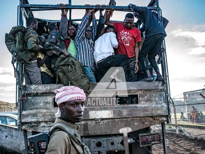 Des personnes arrêtées par les rebelles de l'AFC/M23 à Goma