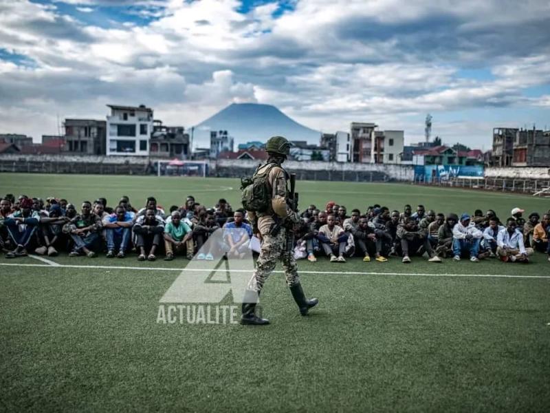 Des personnes arrêtées par les rebelles de l'AFC/M23 à Goma