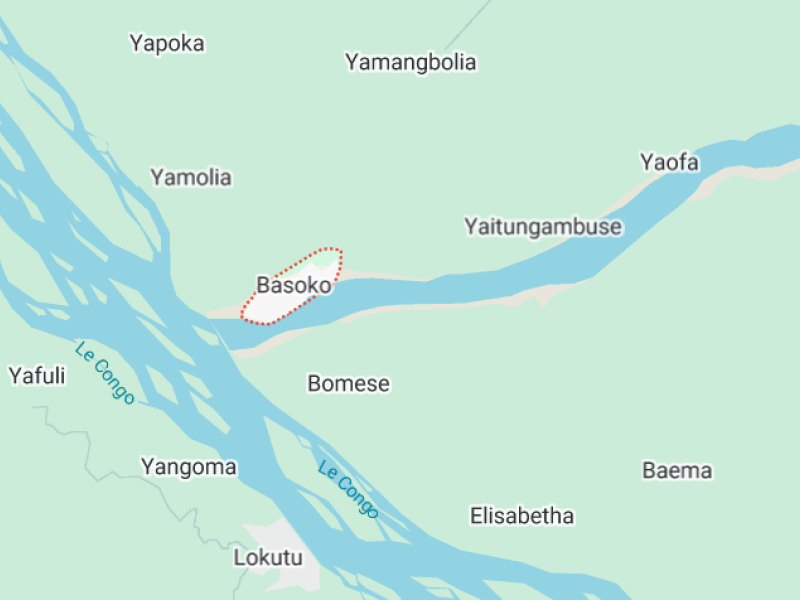 Basoko sur la carte