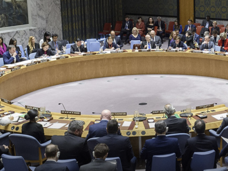 Réunon du conseil de sécurité de l'Onu