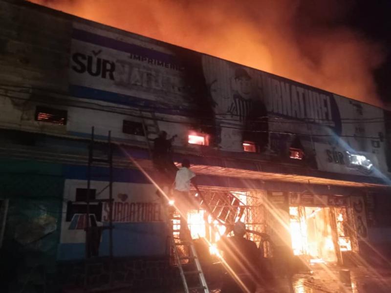 Incendie à Kisangani