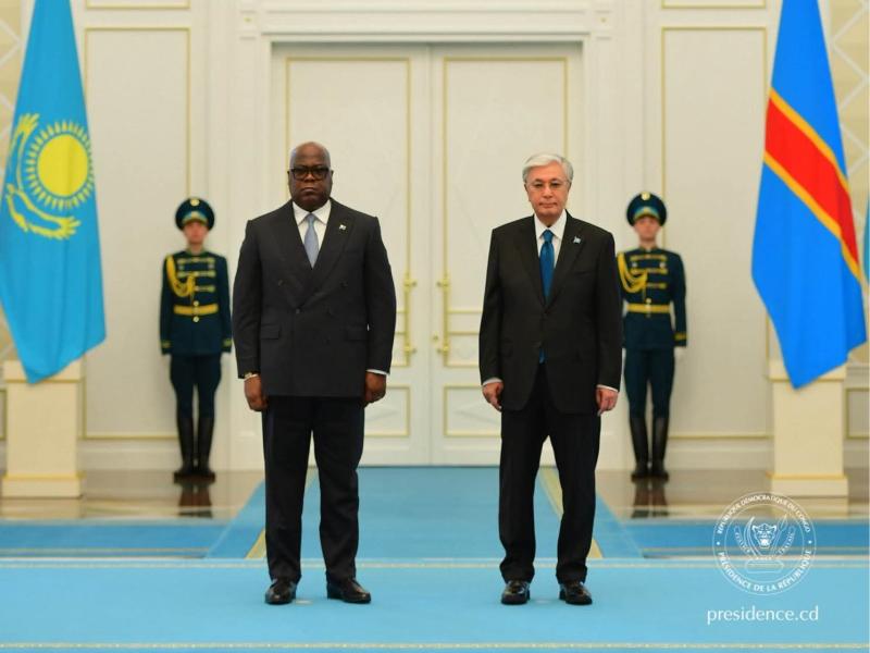 Félix Tshisekedi et Kassym-Jomart Kemeluly Tokayev