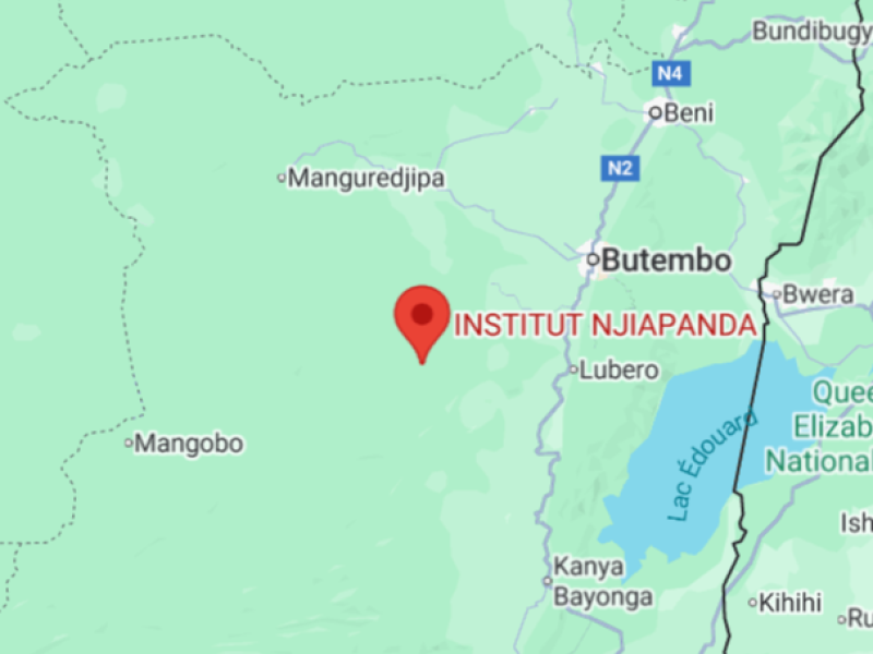 Njiapanda sur la carte