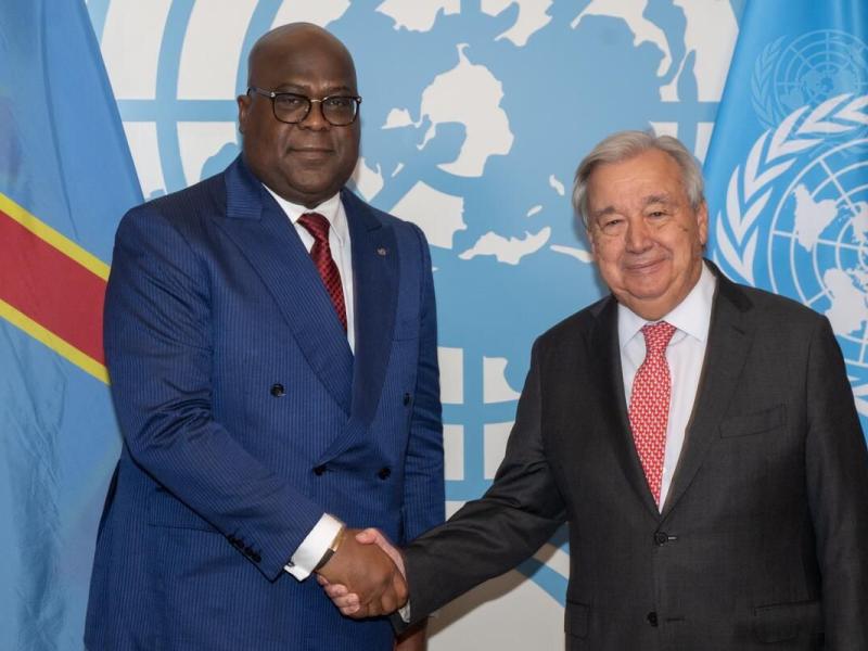 Félix Tshisekedi et António Guterres