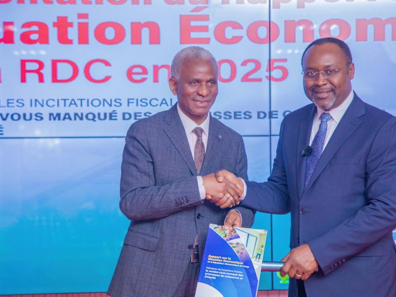 Dr Albert G. Zeufack, Directeur pays de la Banque mondiale pour l'Angola, le Burundi, la République démocratique du Congo (RDC) et Sao Tomé-et-Principe et le recteur de l'UNILU