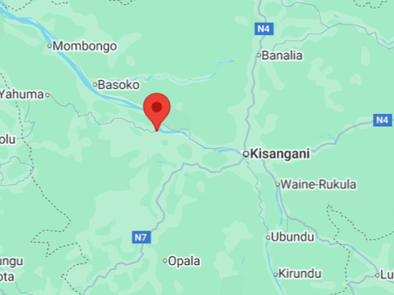 Isangi sur la carte