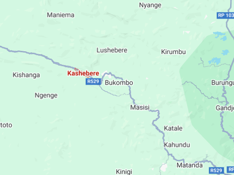 Kashebere sur la carte 