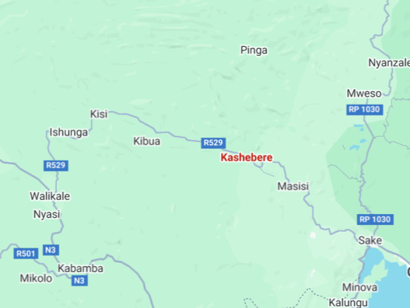 Kashebere sur la carte