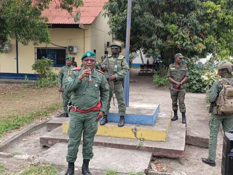 Le commandant de la 14e région militaire et de la Task Force ville-province de Kinshasa, le Général-Major Kizimu Mbuyu Stasin