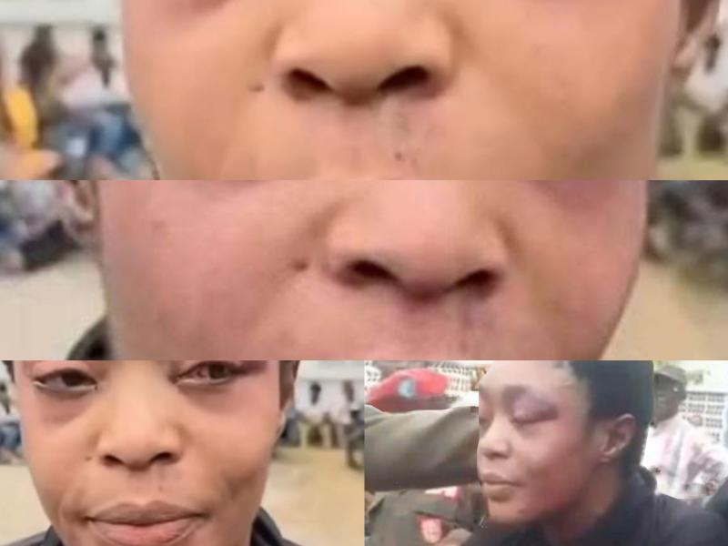 Honorine Porsche après le braquage raté.