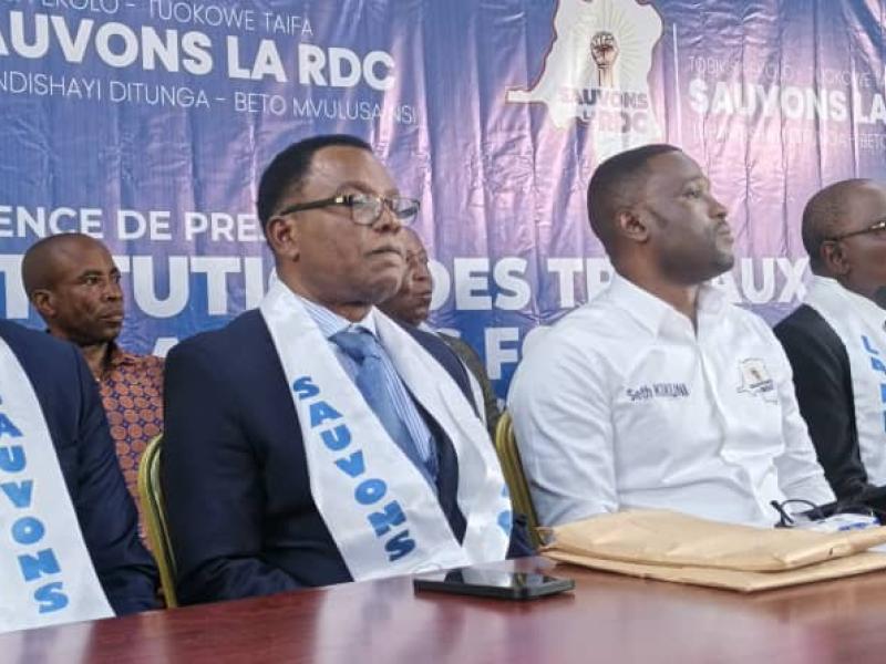 Les membres du mouvement "Sauvons la RDC"
