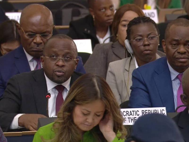 Jacquemain Shabani à la 76e session du Comité exécutif du HCR à Genève