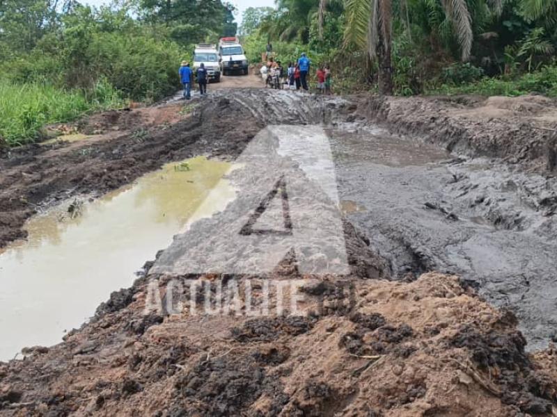 La route Nyunzu-Kongolo dans la province du Tanganyika 