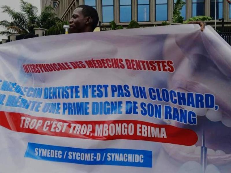 Sit-in des médecins dentistes de Kinshasa 