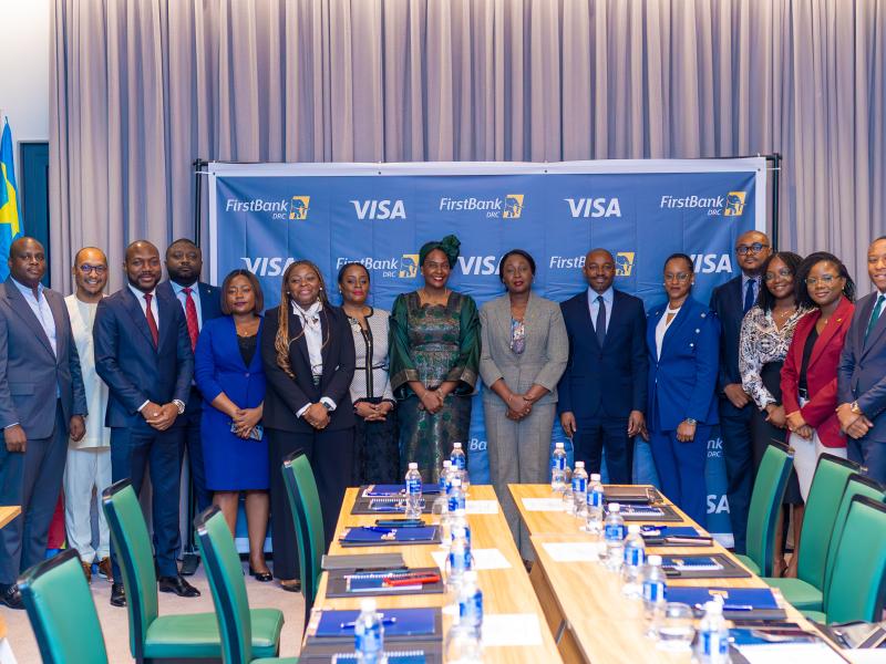 FirstBank DRC annonce un partenariat stratégique avec Visa Inc. pour accélérer la digitalisation des paiements en RDC