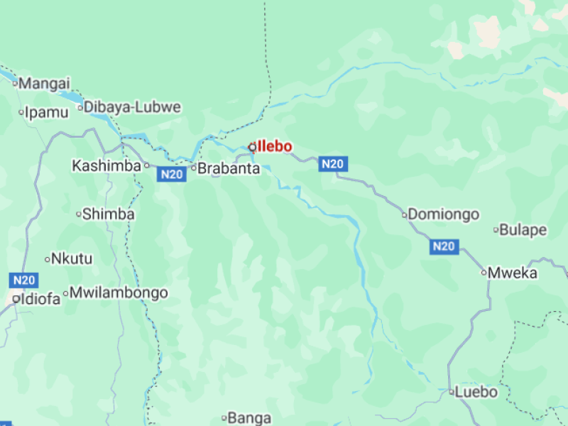 Ilebo sur la carte