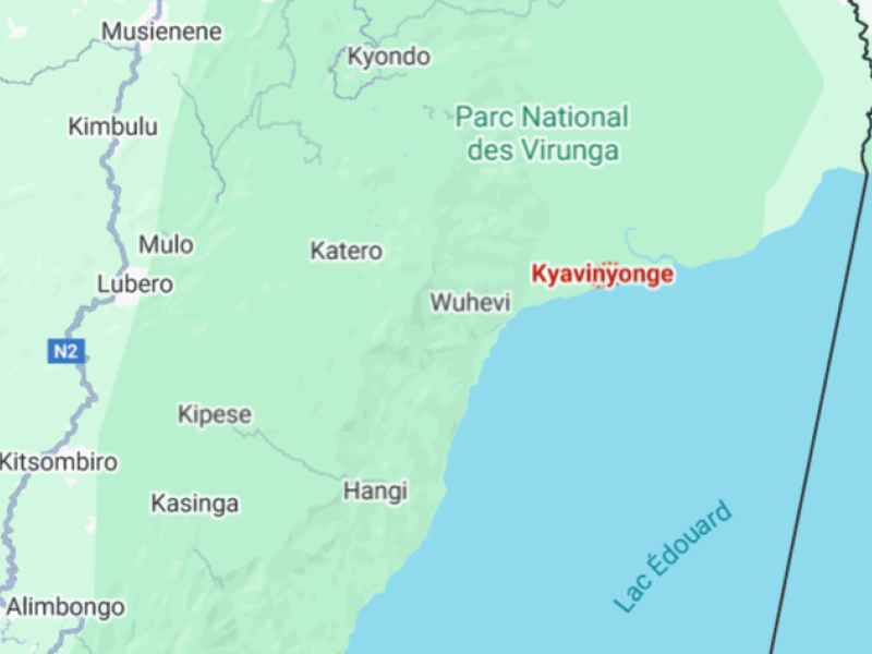 Kyavinyonge sur la carte