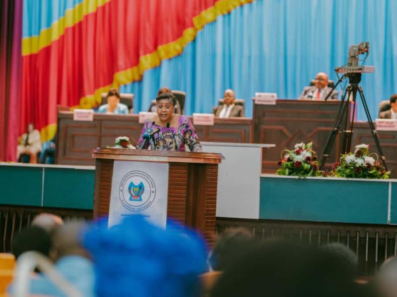 Judith Suminwa devant les députés nationaux 