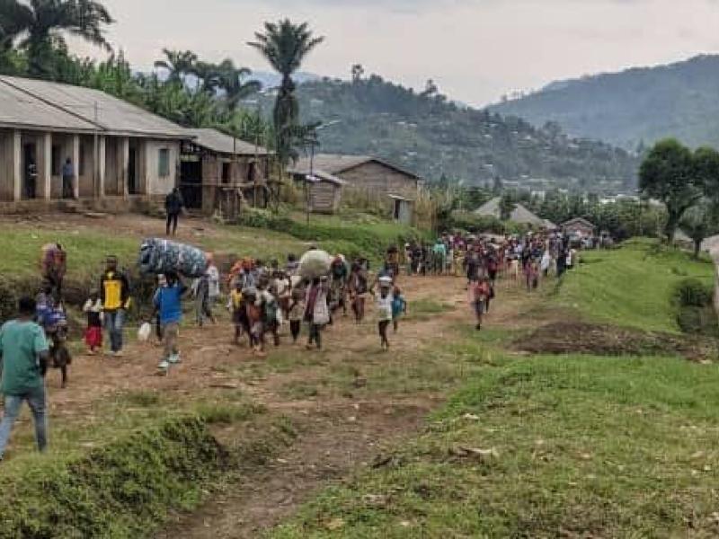 Déplacement des habitants de Nyabiondo