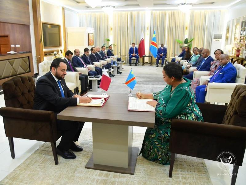 signature de six protocoles d'accord entre la RDC et le Qatar 