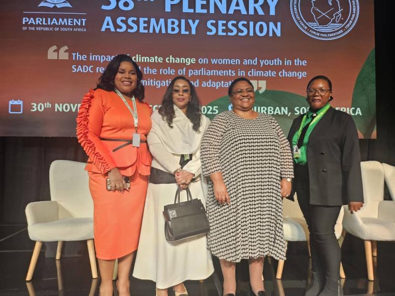 Cathy Moleka à la 58ᵉ Assemblée plénière du Forum parlementaire de la SADC