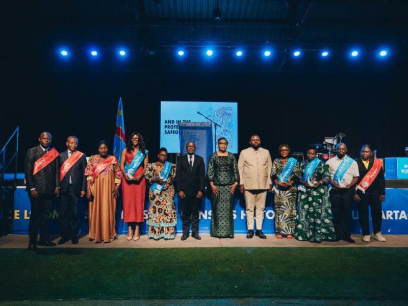 cérémonie de la deuxième édition du prix des droits de l’homme, dénommé "Prix Julienne Lusenge "