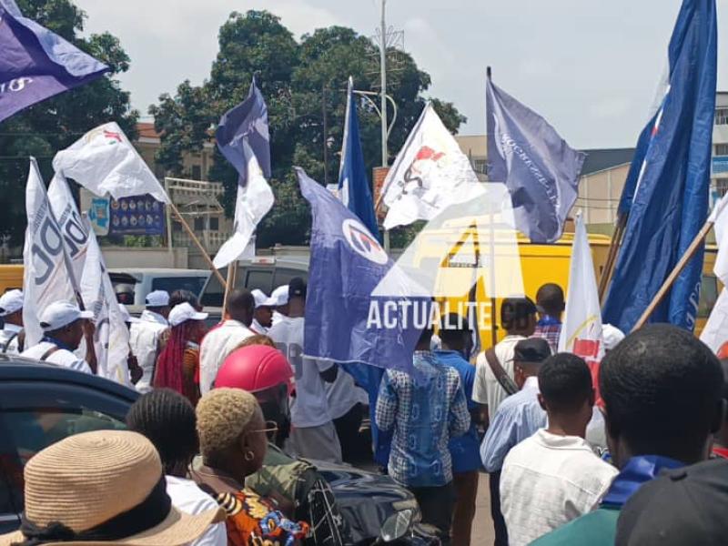 Marche de l'USN à Kinshasa