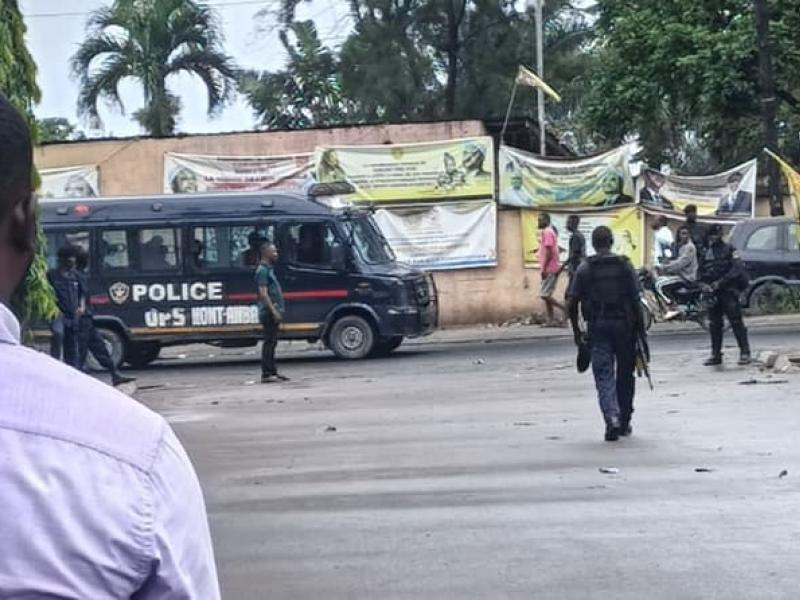 Présence policière sur l'avenue Lomami où se trouve la résidence de Kabund