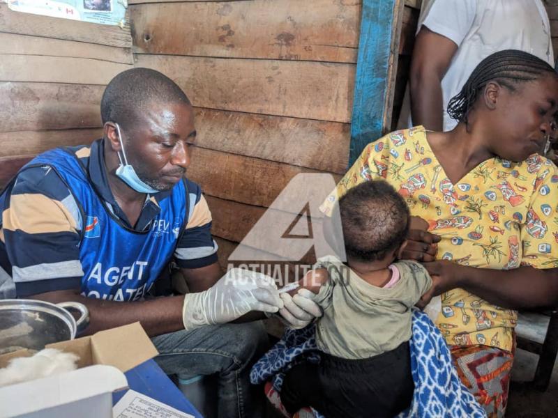Vaccination contre la rougeole à Masisi