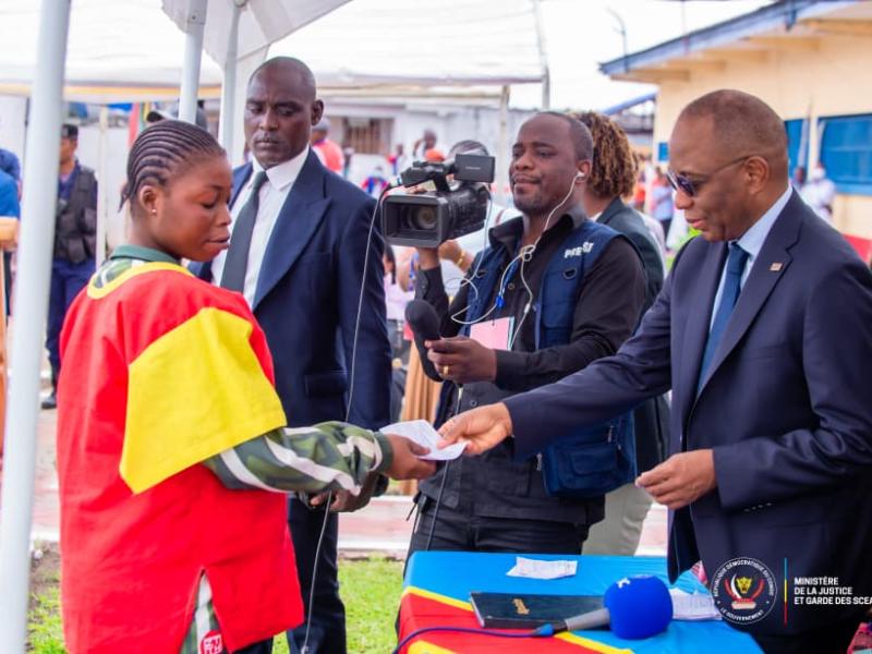 Cérémonie de libération des détenus au CPRK