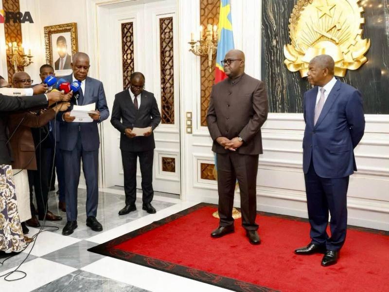 Félix Tshisekedi et João Lourenço