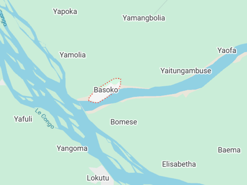 Basoko sur la carte