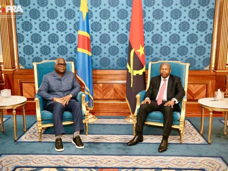 Félix Tshisekedi et J. Lourenco