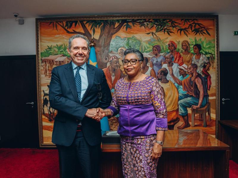 Johan Borgstam et Judith Suminwa