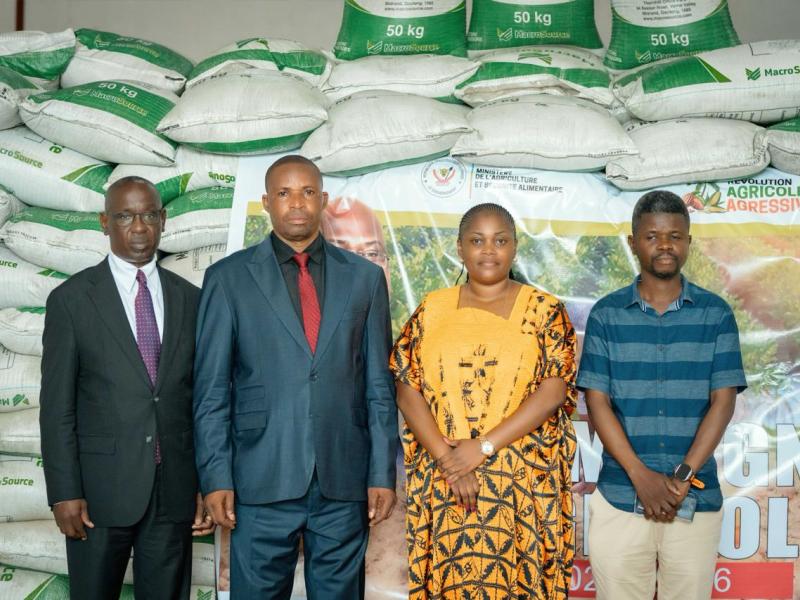 distribution des intrants agricoles aux fermiers de Lubumbashi dans le cadre de la campagne agricole
