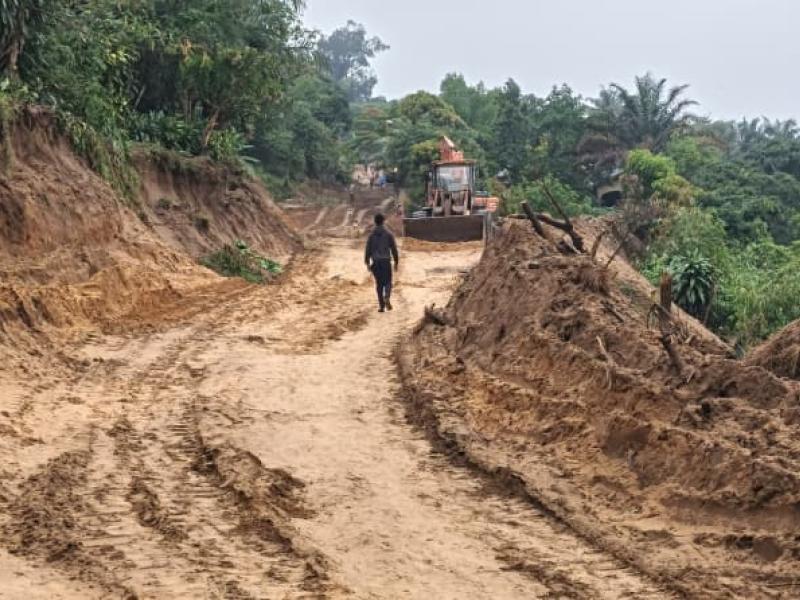 Les travaux sur le site de Cojelos 