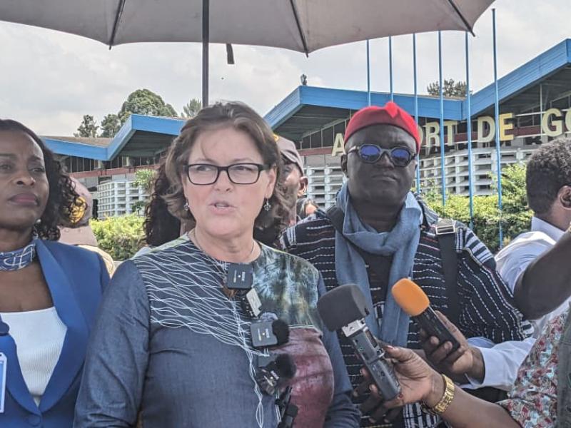Vivian van de Perre le12 février 2026 à Goma