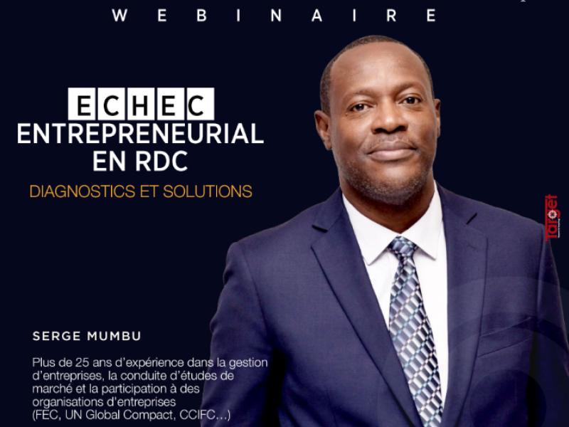 Webinaire de Target Sarl sur l'échec entrepreneurial en RDC