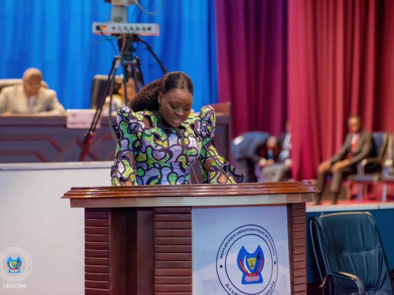 La députée nationale Percy Nzuzi Umba