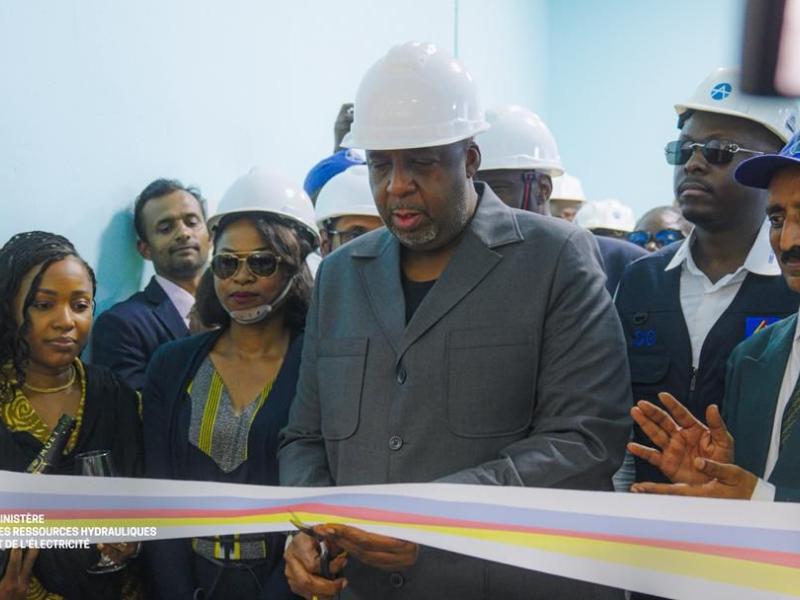 Inauguration officielle de la centrale hydroélectrique de Kakobola, située dans le territoire de Gungu
