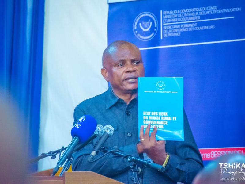 Ministre d’État en charge du Développement rural, Grégoire Mutshail Mutomb