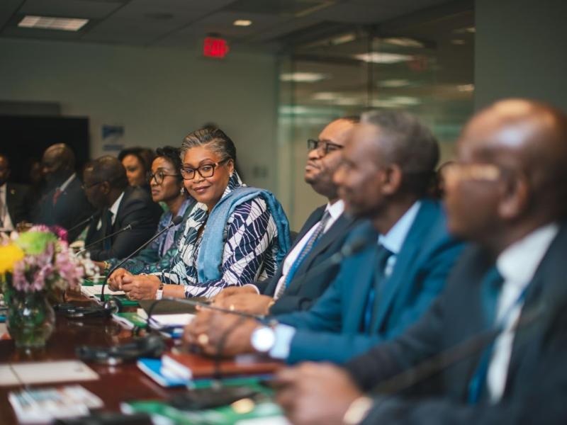 La Première ministre Judith Suminwa et quelques autres membres du gouvernement. Photo droits tiers 