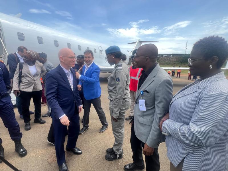 Arrivée de James Swan à Beni