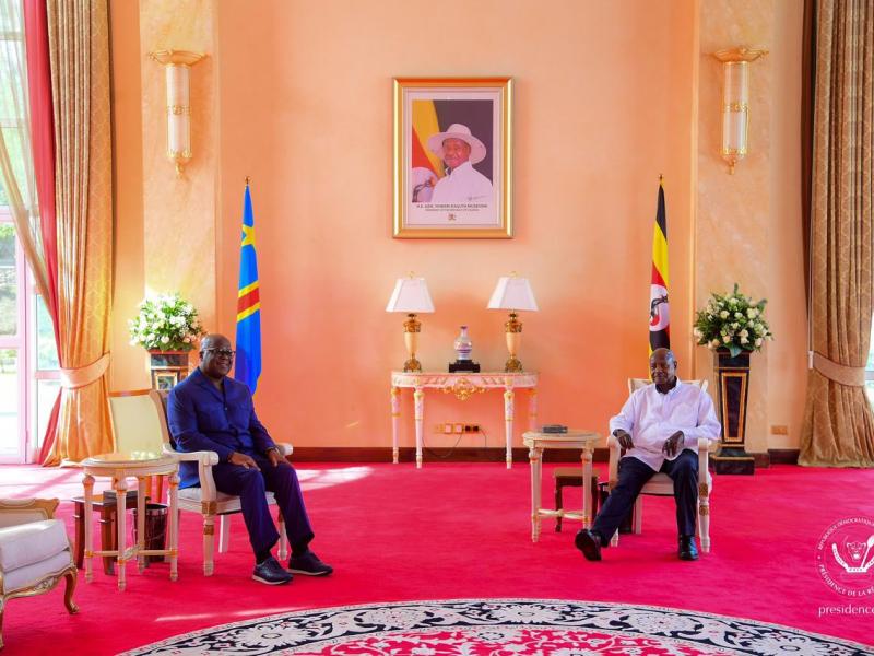 Félix Tshisekedi et Yoweri Museveni
