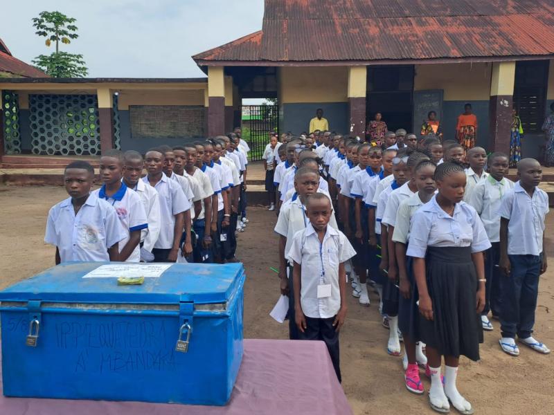 Lancement du TENASOSP au centre de l'école Bakusu à Mbandaka