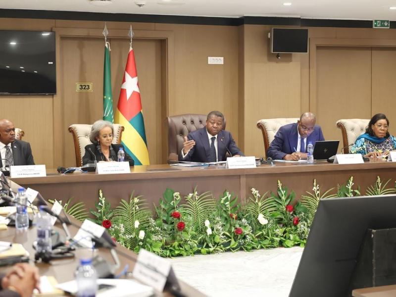 Réunion autour du médiateur de l'UA, Faure Gnassingbé 