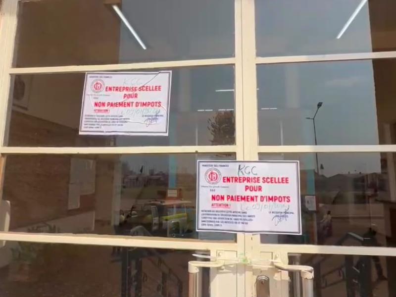 Les installations de KCC scellées par la DGI