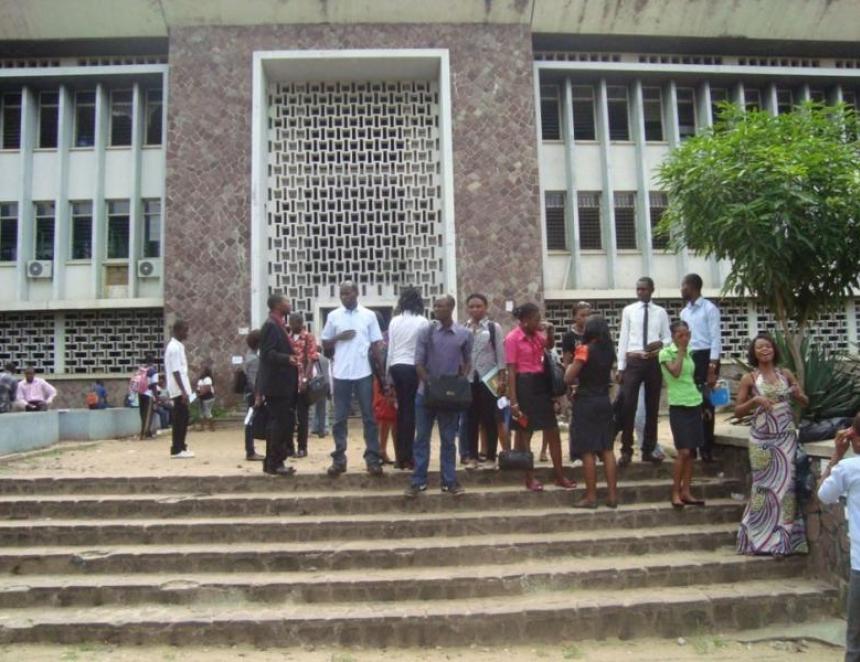 Les étudiants à l'UNIKIN/photo droits tiers