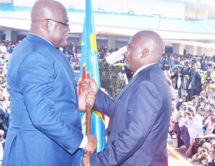 Passation du pouvoir entre Félix Tshisekedi et Joseph Kabila le 24 janvier 2019/Ph. Présidence de la République